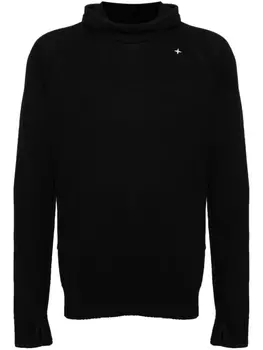 Stone Island cotton-blend jumper, черный