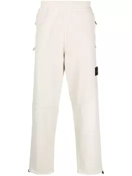 Stone Island cotton-blend track pants, нейтральный цвет