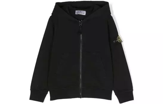 Куртка детская Stone Island с капюшоном, черный