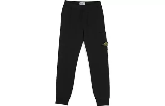 STONE ISLAND Детские повседневные брюки, цвет Black