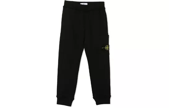 Детские спортивные штаны Stone Island, черный