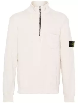 Stone Island джемпер из букле с логотипом Compass, нейтральный цвет