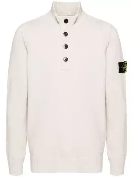 Stone Island джемпер с логотипом Compass, белый
