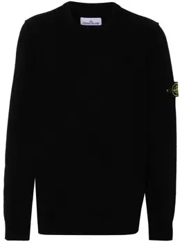 Stone Island джемпер с логотипом Compass, черный
