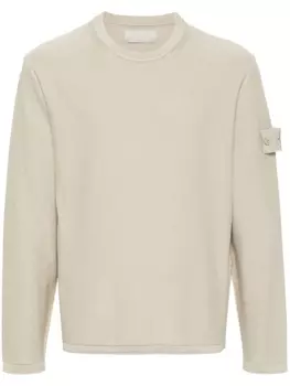 Stone Island джемпер с логотипом Compass, нейтральный цвет