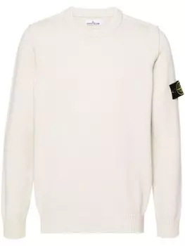 Stone Island джемпер с логотипом Compass, нейтральный цвет