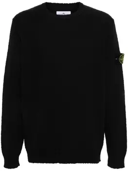 Stone Island джемпер с нашивкой Compass, черный