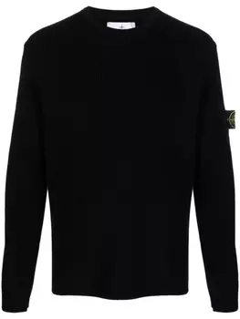 Stone Island джемпер с нашивкой Compass, черный