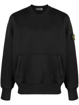Stone Island джемпер с нашивкой Compass, черный