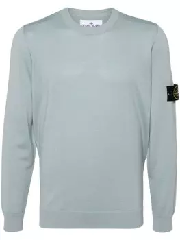 Stone Island джемпер с нашивкой Compass, серый