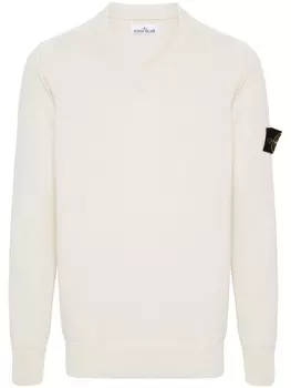 Stone Island джемпер с нашивкой Compass, серый