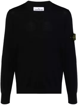 Stone Island джемпер с нашивкой Compass, синий