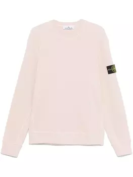 Stone Island фактурная толстовка из органического хлопка, розовый