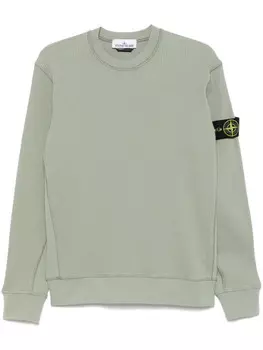 Stone Island фактурная толстовка, зеленый