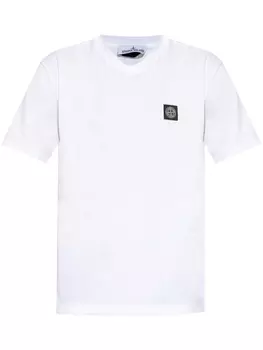 Stone Island футболка из джерси, белый