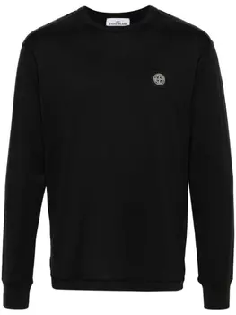 Stone Island футболка из джерси, черный