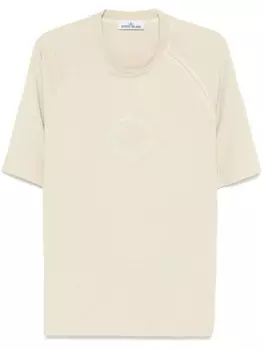Stone Island футболка из органического хлопка, серый