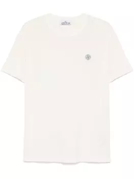 Stone Island футболка с аппликацией Compass, нейтральный
