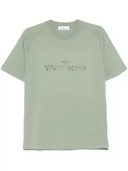 Stone Island футболка с круглым вырезом, зеленый