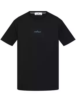 Stone Island футболка с логотипом, черный