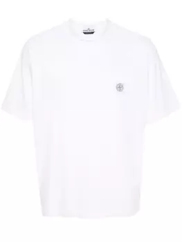Stone Island футболка с логотипом Compass, белый