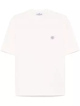 Stone Island футболка с логотипом Compass, нейтральный