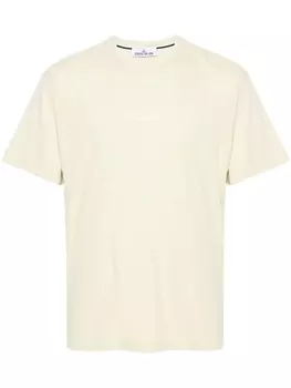 Stone Island футболка с логотипом, нейтральный цвет