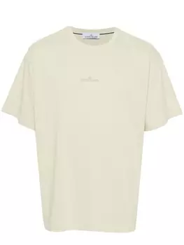 Stone Island футболка с логотипом, зеленый