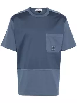 Stone Island футболка с нашивкой Compass, синий
