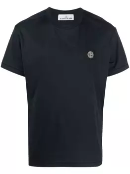 Stone Island футболка с нашивкой Compass, синий