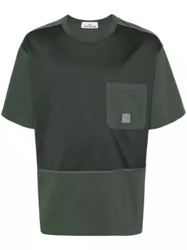 Stone Island футболка с нашивкой Compass, зеленый