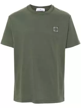 Stone Island футболка с нашивкой Compass, зеленый