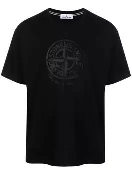 Stone Island футболка с принтом Compass, черный