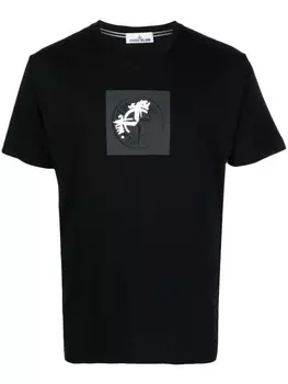 Stone Island футболка с принтом Compass, черный
