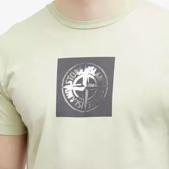 Stone Island Футболка с принтом Institutional One Badge, зеленый