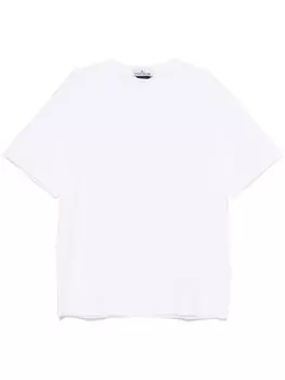 Stone Island футболка с вышитым компасом, белый