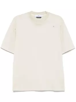 Stone Island футболка с вышивкой Compass, нейтральный