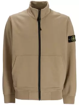 Stone Island хлопковая куртка с компасом, нейтральный цвет
