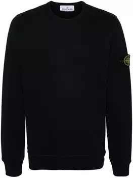 Stone Island хлопковая толстовка с компасом, синий