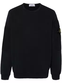 Stone Island хлопковая толстовка с компасом, синий