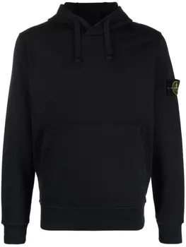 Stone Island худи с аппликацией Compass, синий
