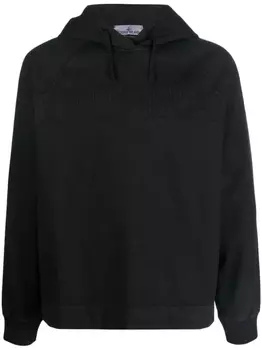 Stone Island худи с логотипом, черный