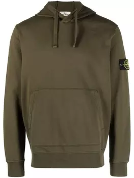 Stone Island худи с логотипом Compass, зеленый