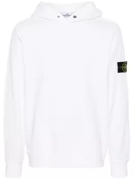Stone Island худи с нашивкой Compass, белый