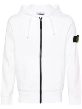 Stone Island худи с нашивкой Compass, белый