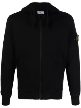 Stone Island худи с нашивкой Compass, черный