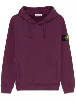 Stone Island худи с нашивкой Compass, фиолетовый
