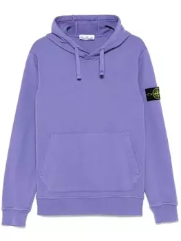 Stone Island худи с нашивкой Compass, фиолетовый