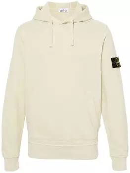 Stone Island худи с нашивкой Compass, нейтральный цвет