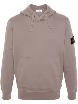 Stone Island худи с нашивкой Compass, серый